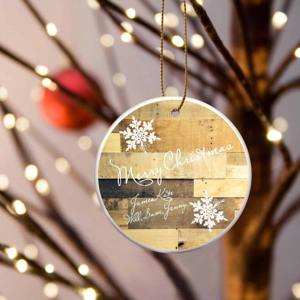 Personalized Christmas Ceramic Ornament 2