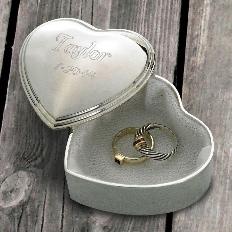Personalized Engraved Heart Keepsake Box – Trinket Box