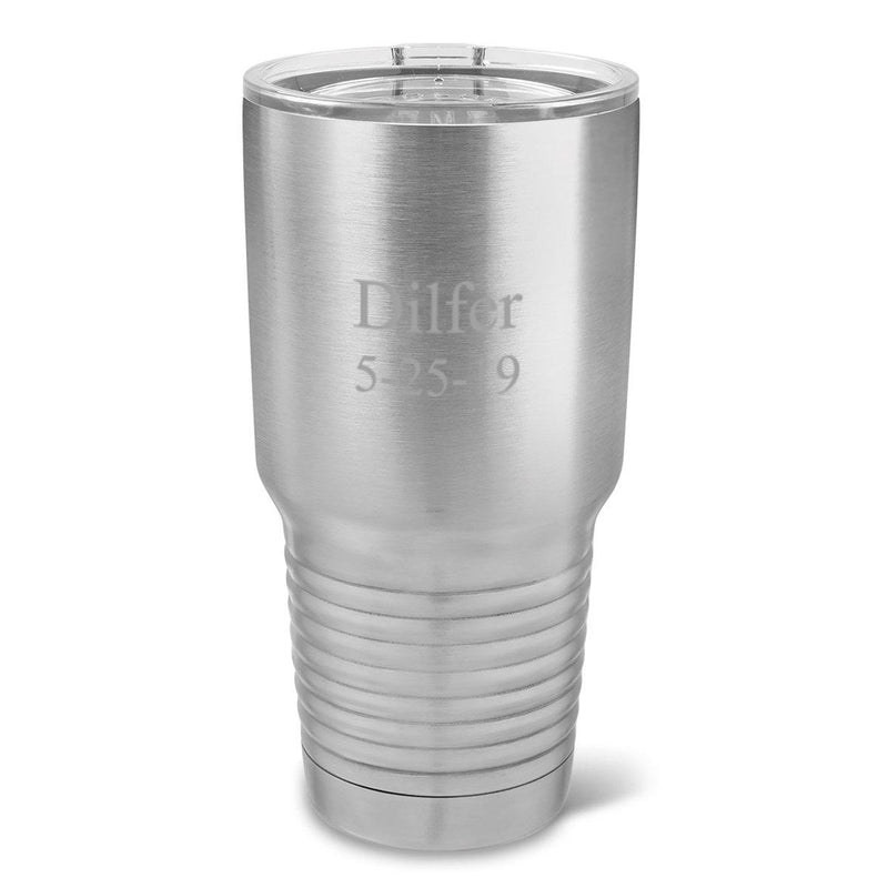 Personalized 30 oz. Stainless Steel Insulated Travel Mug – All