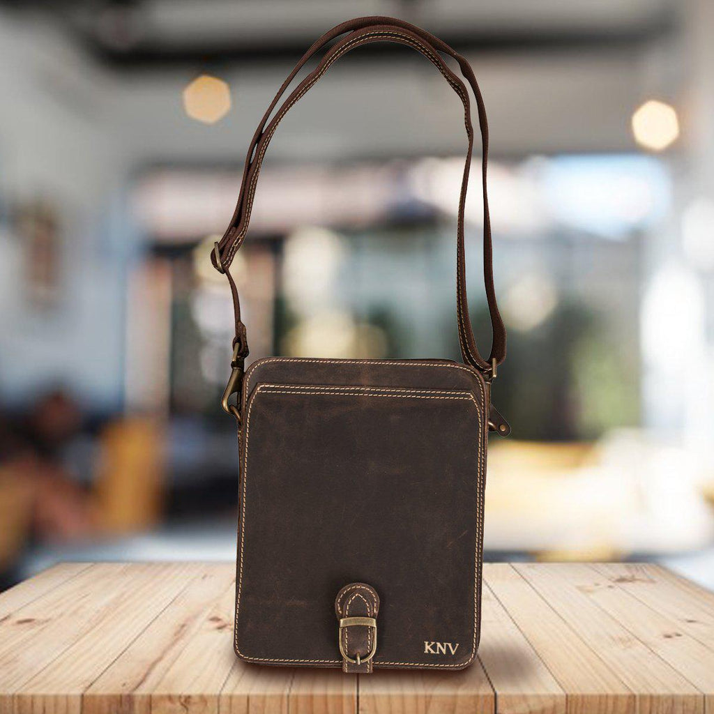 Personalized Borello Crossbody Ipad Tablet Media Bag