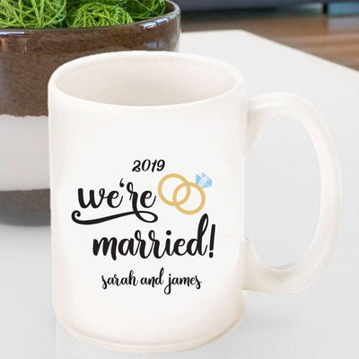Personalized Coffee Mug Were Married