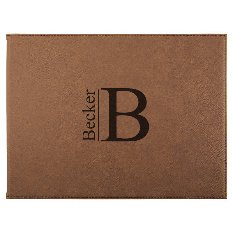 Personalized Certificate Holder 9” x 12” – Dark Brown