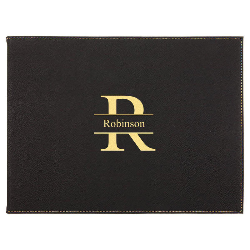 Personalized Certificate Holder 9” x 12” – Black