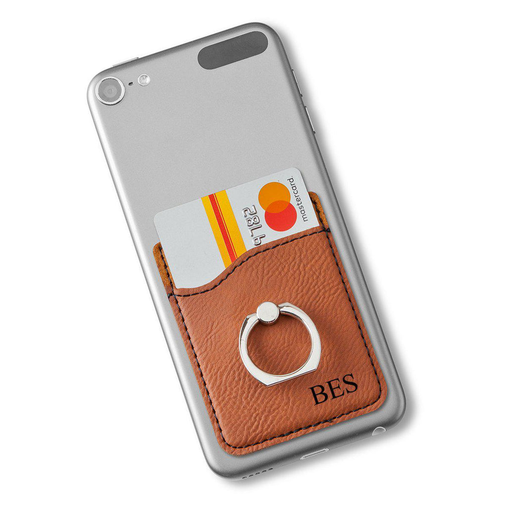 Vegan Leather Phone Wallet with Silver Ring – Rawhide