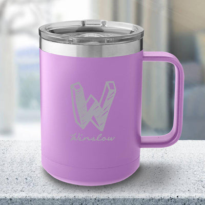 Personalized 15 oz. Tumbler Mug – Violet