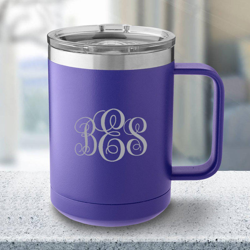 Personalized 15 oz. Tumbler Mug – Purple