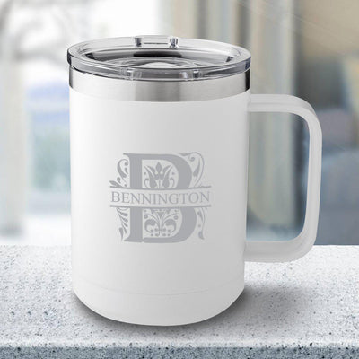 Personalized 15 oz. Tumbler Mug – White