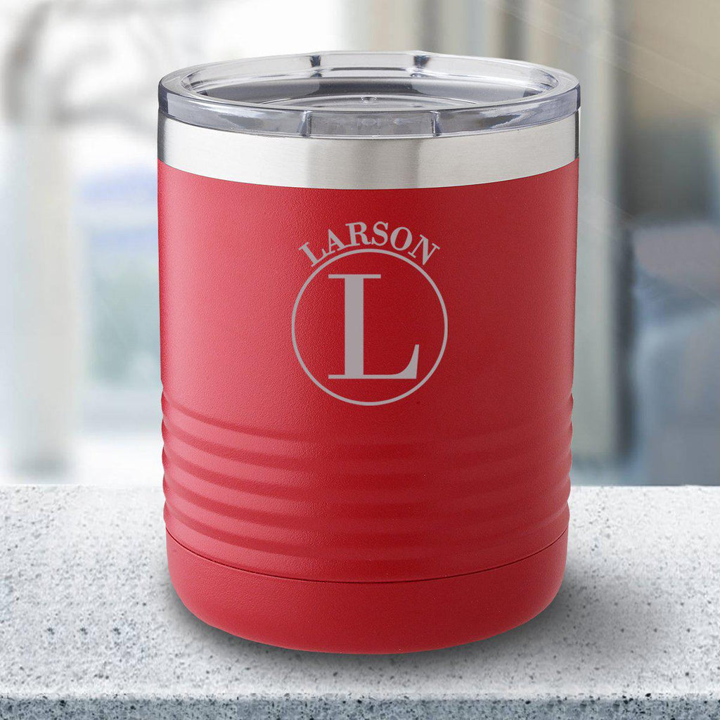 Personalized 10 Oz Tumbler Red