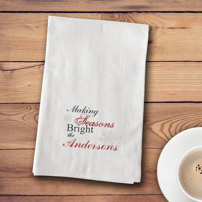 Personalized Christmas Tea Towels – 12 designs