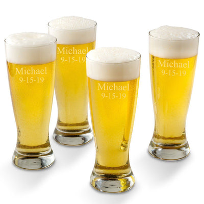 Personalized Grand Pilsners Set of 4