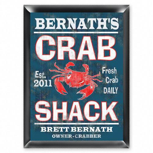 Personalized Traditional Pub Sign – Crab Shack