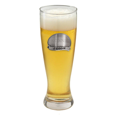 Personalized Groomsmen Grand Pilsner Pewter Medallion