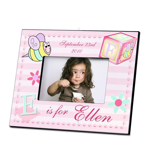 Personalized Girly Bee Picture frame