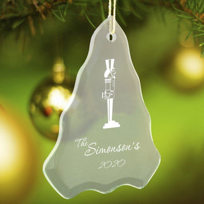 Personalized Tree Shaped Glass Ornaments