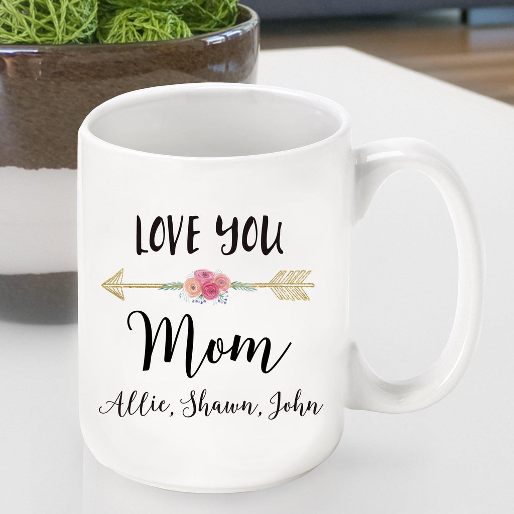 Personalized Love You Mum Coffee Mug Ceramic