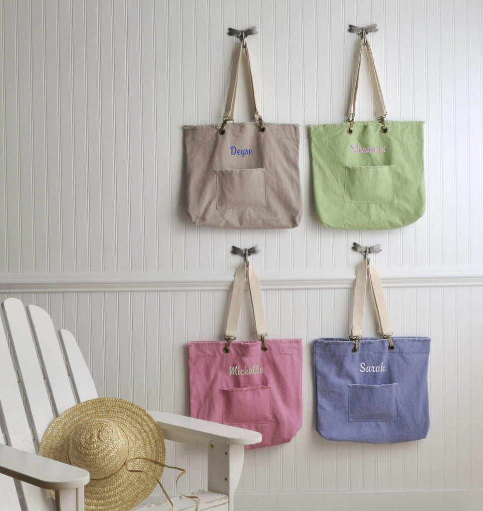 Personalized Canvas Tote Bags – 4 Colors