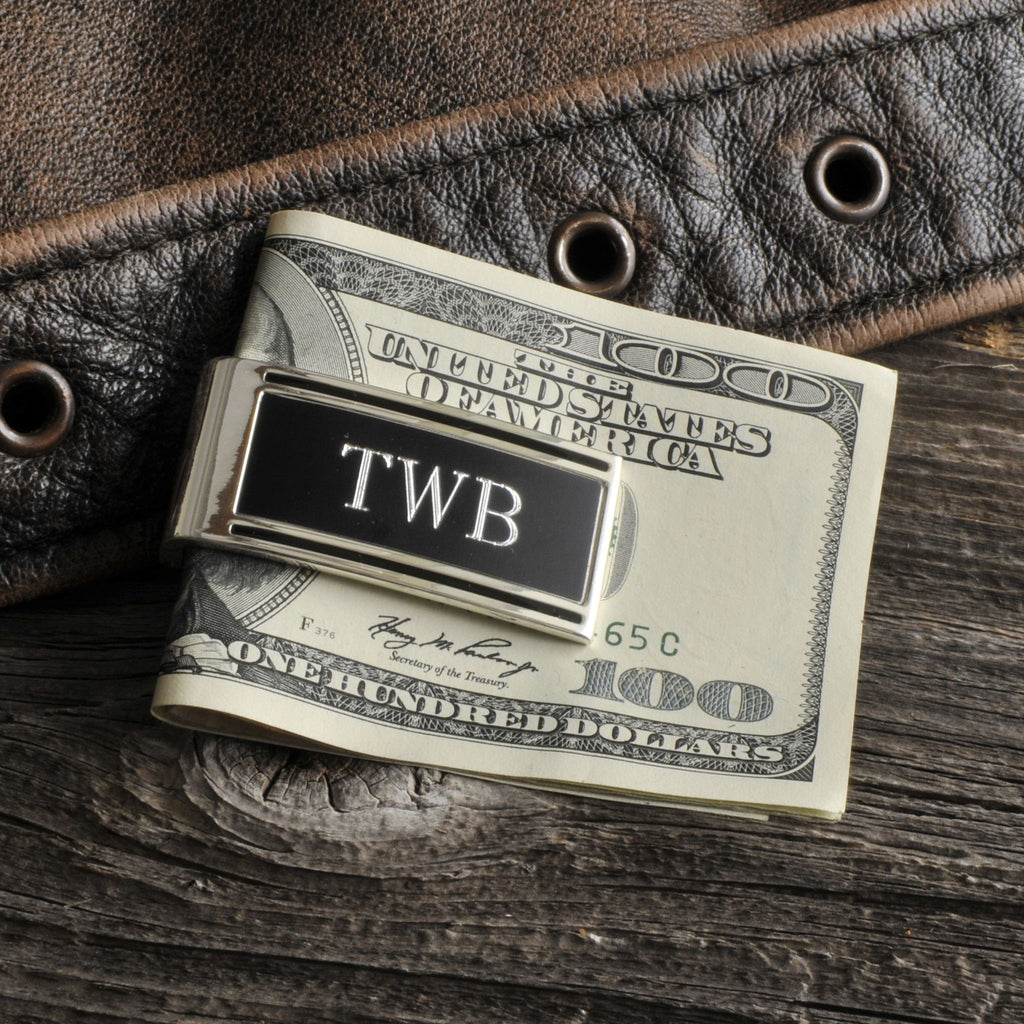 Personalized Money Clip – Silver Plated – High Roller