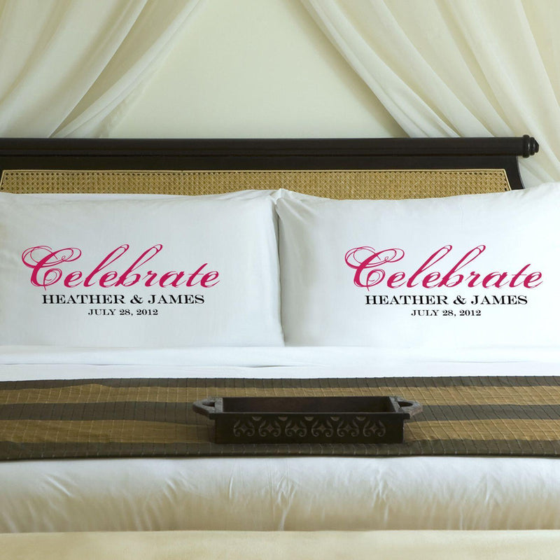 Personalized His & Hers Couples Pillowcase Set