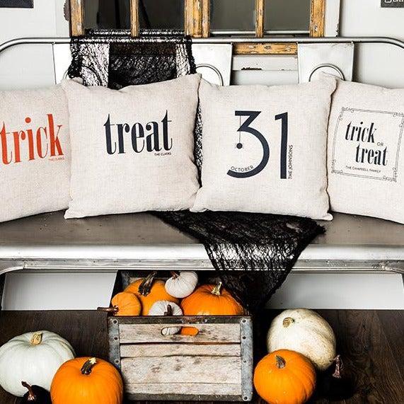 Personalized Halloween Throw Pillows (Insert Included)