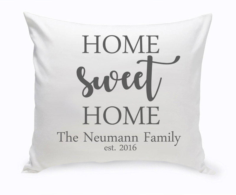 Personalized Home Sweet Home Throw Pillow (Insert Included)