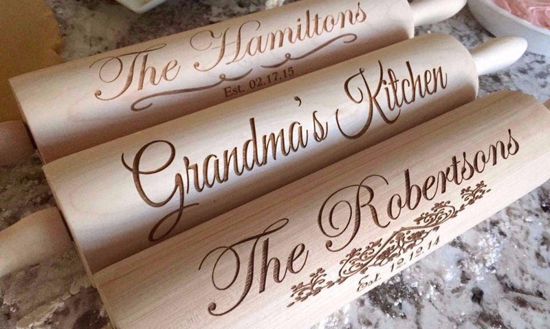 Personalized Rolling Pins – 5 Designs