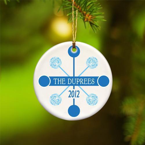 Personalized Contemporary Ceramic Ornaments