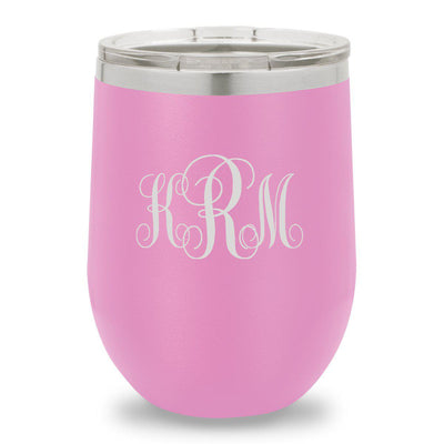 Personalized Light Purple 12oz. Insulated Wine Tumbler
