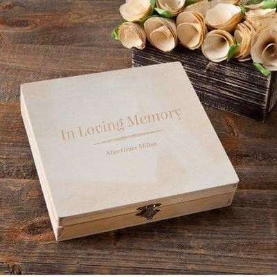 Personalized In Loving Memory Memorial Box