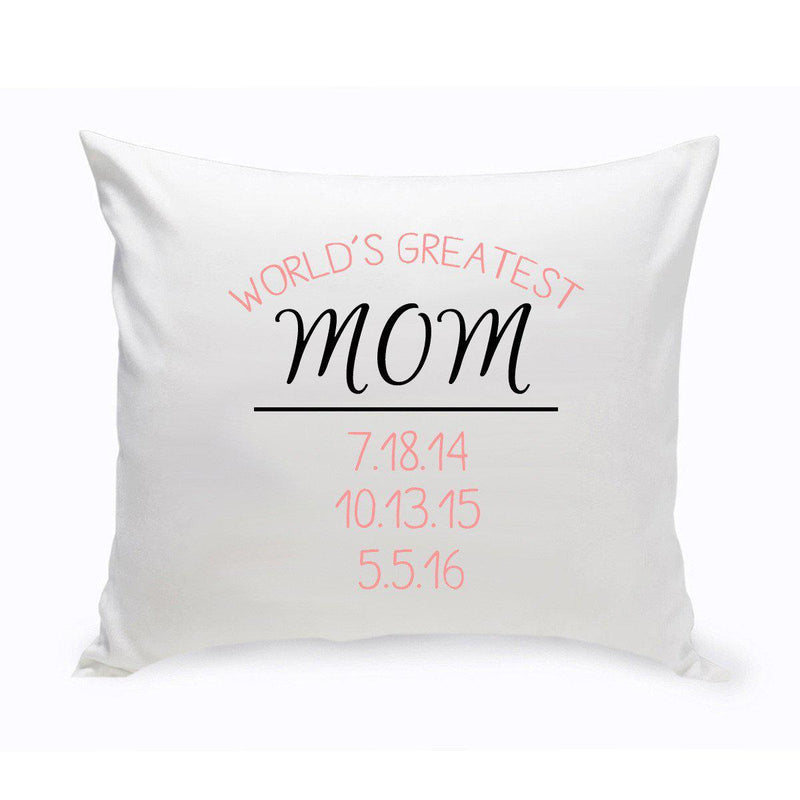 World’s Greatest Mom Throw Pillow