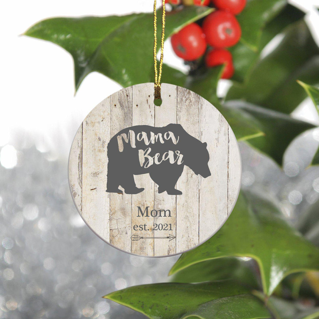 Personalized Bear Family Ornaments