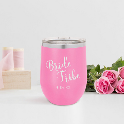 Personalized Bridesmaid Wine Tumblers