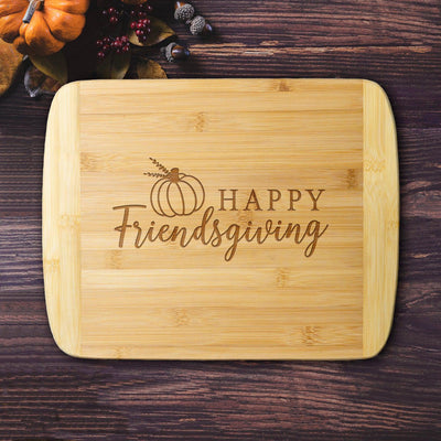 Personalized Friendsgiving Bamboo Cutting Board 11×14