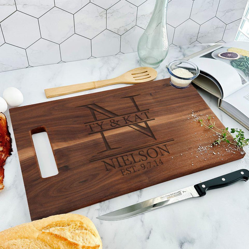 Personalized 11×17 Walnut Cutting Boards