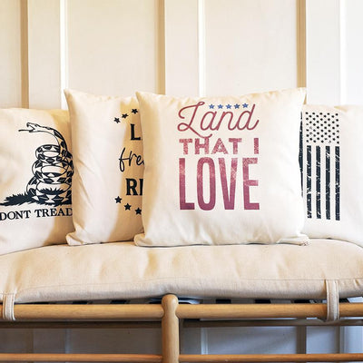Patriotic Throw Pillow Covers