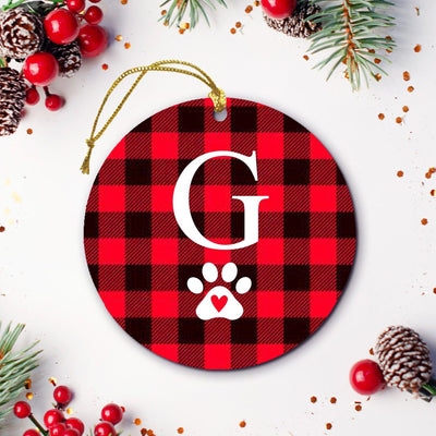 Plaid Pet Ornaments