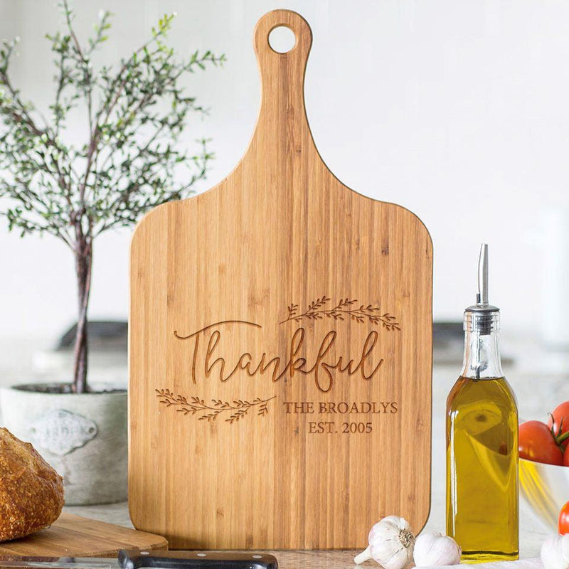 Personalized Extra Large Holiday Handled Serving Boards