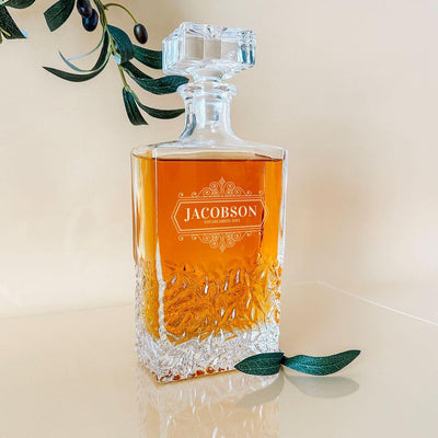 Personalized Floral Designs Kinsale Decanter