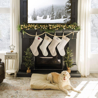 Personalized Cotton Pet Stockings with Tassel