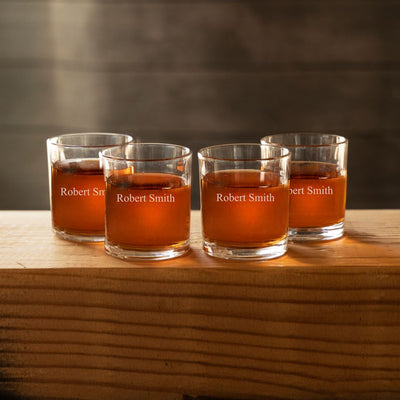 Personalized Lowball Whiskey Glasses – Set of 2