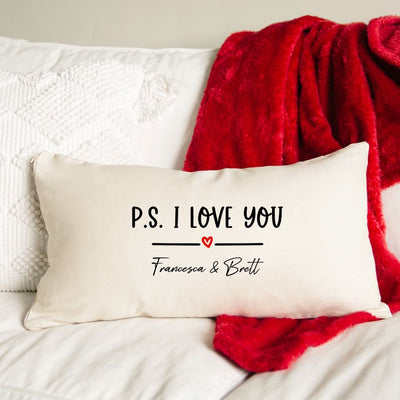 Personalized Valentine’s Day Lumbar Pillow Covers