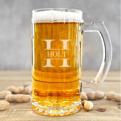 Personalized 12 oz. Sports Beer Mugs
