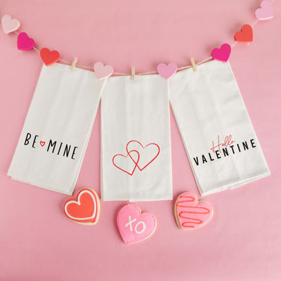 Personalized Hearts Day Tea Towels