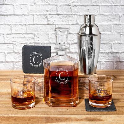 Personalized Decanter Barware Gift Set