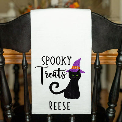 Personalized Cute Halloween Tea Towels