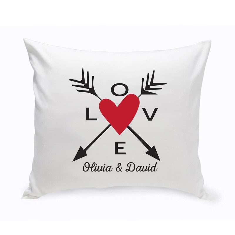 Personalized Love Names Throw Pillows (Insert Included)