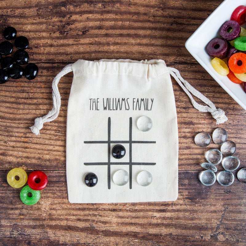 Personalized Kids Tic-Tac-Toe Game in a Bag