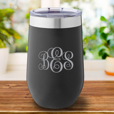 Personalized Black Travel Mug 16oz.